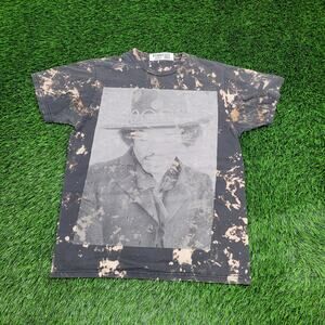 Jimmy-Hendrix Shirt Womens M/L 20x25 Bleached Guitarist